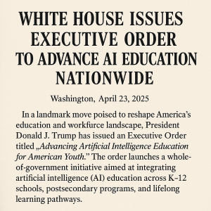White House Issues Executive Order to Advance AI Education Nationwide